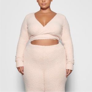 SKIMS COZY WRAP CARDIGAN - DUSK